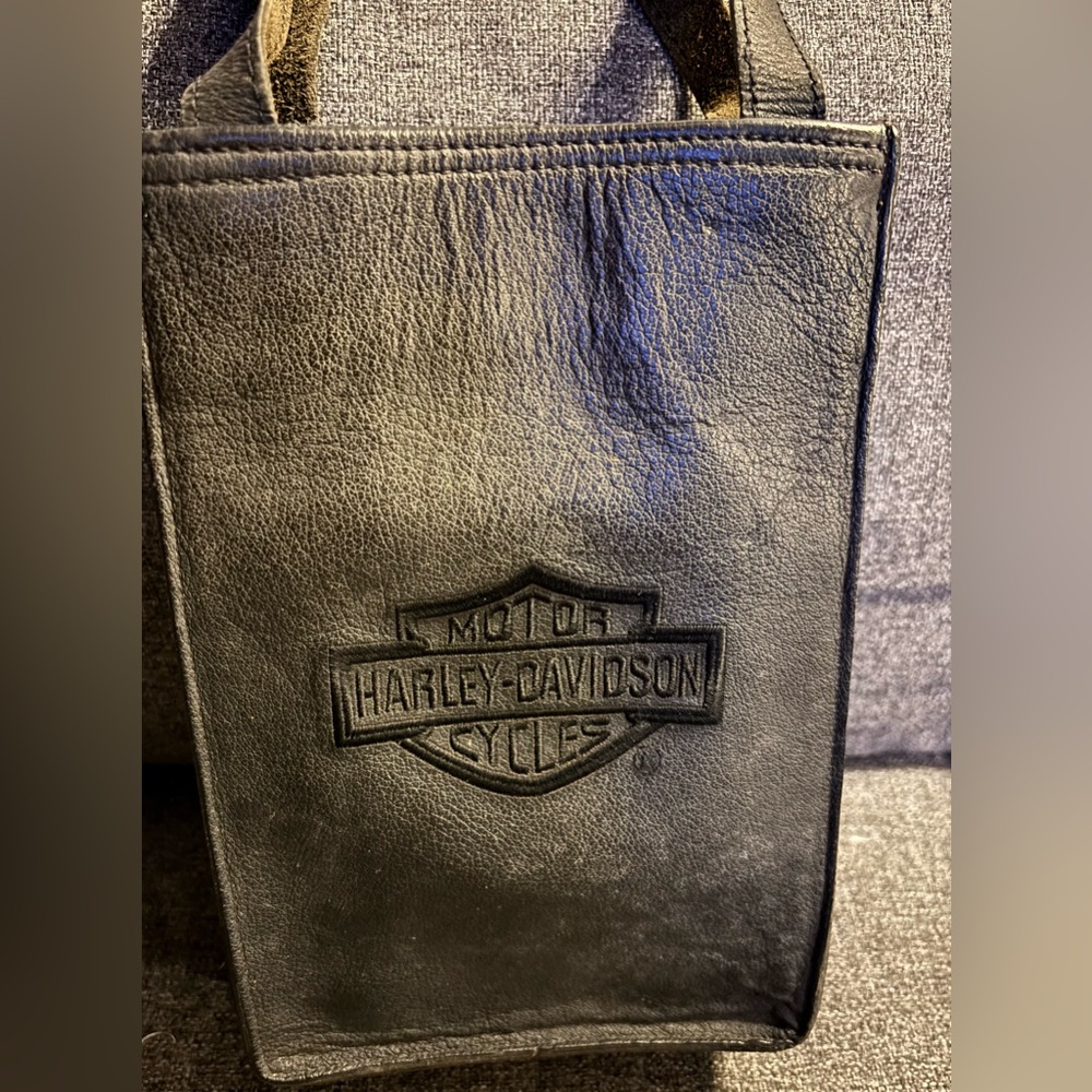 Harley-Davidson Black Leather Shoulder Bag